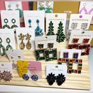 Choose any 3 pairs of earrings for $25